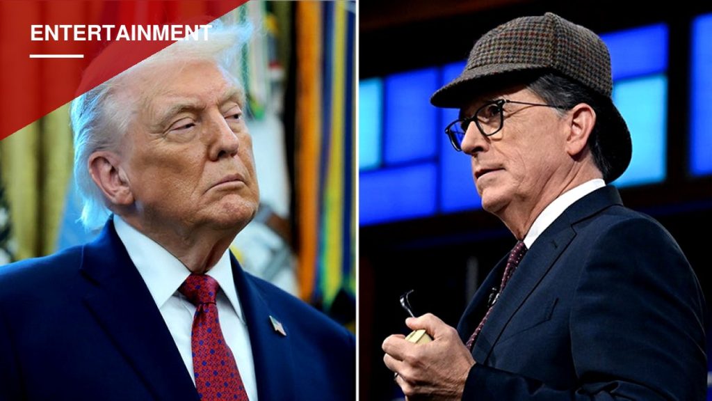 Colbert Wins Emmy for Canceled Show, Sidesteps Questions on Trump's Role