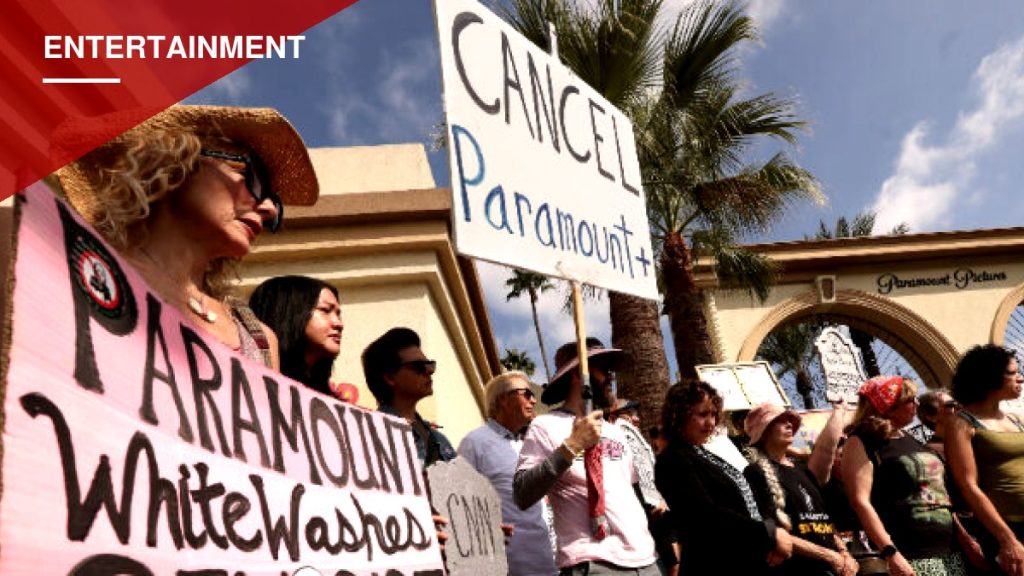 Protesters Rally Outside Paramount Studio After California AG Settles Merger Lawsuit