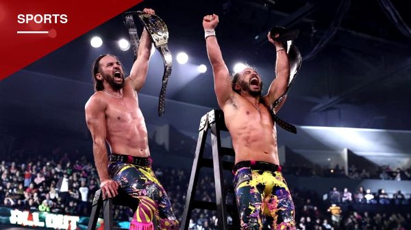 Young Bucks Reclaim AEW Tag Team Titles in Chaotic Three-Way Ladder Match