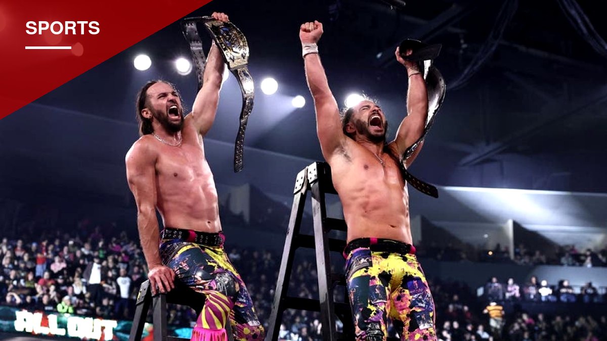 Young Bucks Reclaim AEW Tag Team Titles in Chaotic Three-Way Ladder Match