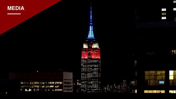 Empire State Building Glows Red, White and Blue for Fox News' 30th Anniversary