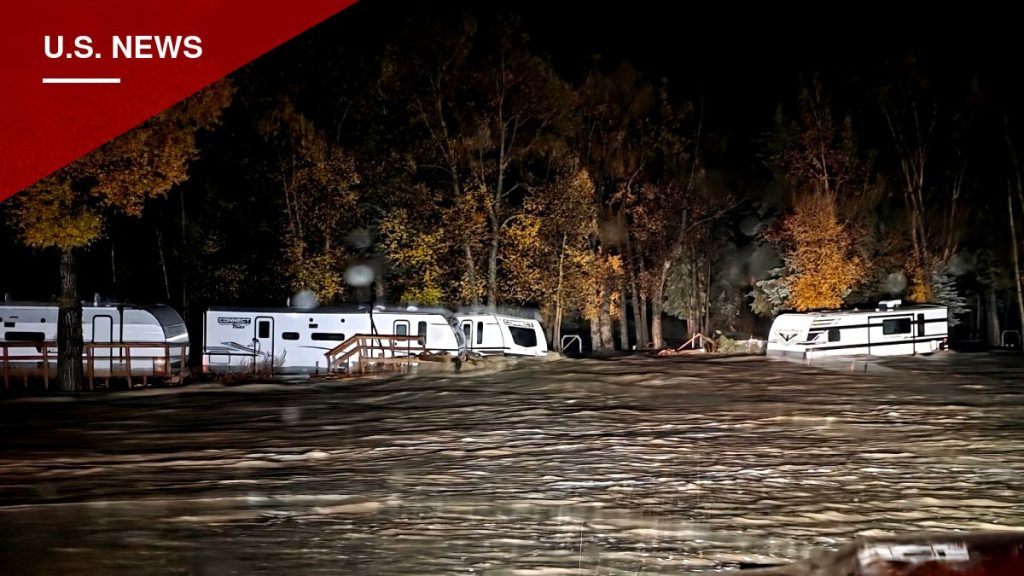 Historic Flooding Strands Families on Rooftops Across San Juan County
